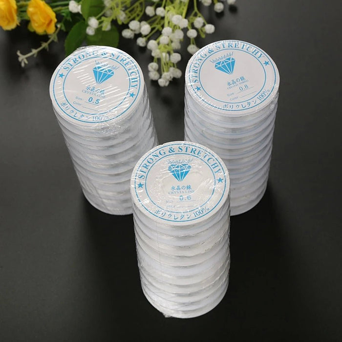 10 rollos de hilo elástico para pulseras de 1,0 mm - Quierox - Tienda Online