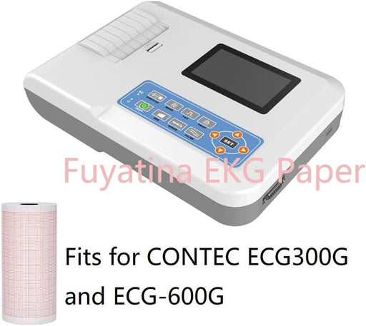 10 rollos de papel ECG Premium para máquinas de ECG de 3 canales, compatible con Edan SE-300, SE-3 y SE-301 - Quierox - Tienda Online