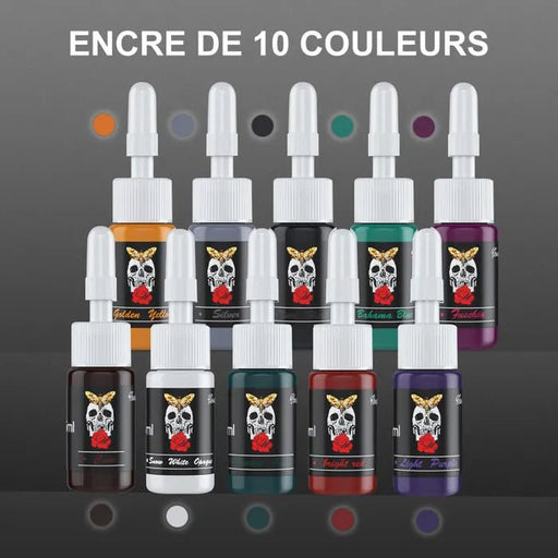 10 Tinta de tatuaje de color mixto Pigmento de tatuaje - Quierox - Tienda Online