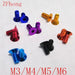 10 tornillos hexagonales planos de aluminio, tornillos de cabeza avellanada hexagonal de aluminio - Quierox - Tienda Online
