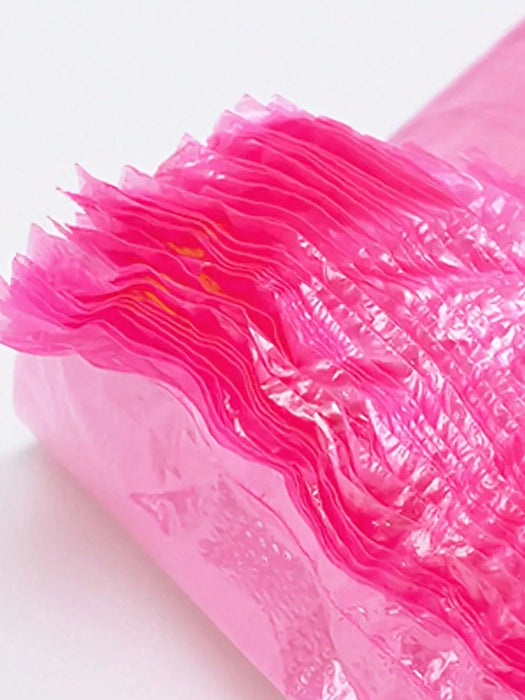 100 bolsas de plástico rosa con asas, de polietileno para la compra extra gruesas - Quierox - Tienda Online
