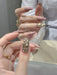 100 diamantes asimétricos de color champán con parte trasera plana, ideales para uñas - Quierox - Tienda Online