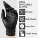 100 guantes desechables negros, de vinilo cómodos unisex (L, negro) - Quierox - Tienda Online
