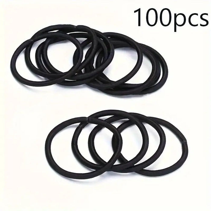 100 Lazos para el cabello de material de jersey - bandas elásticas - Quierox - Tienda Online