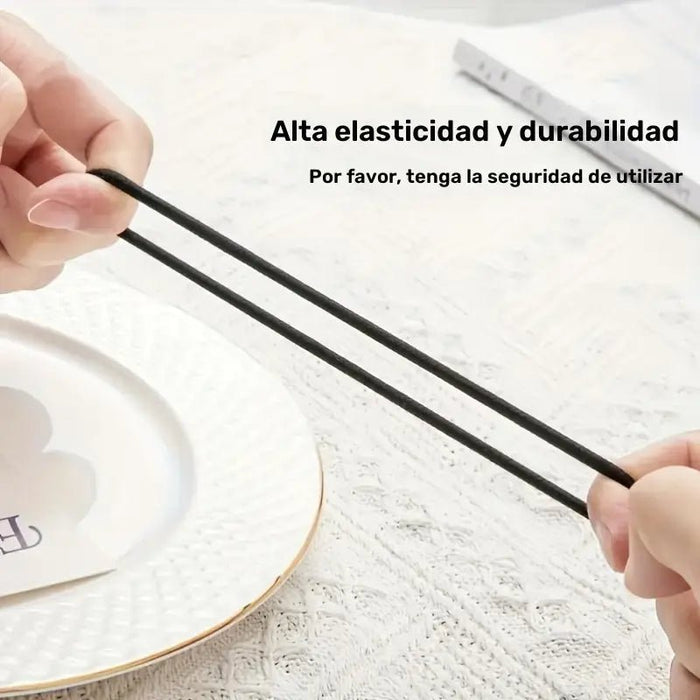 100 Lazos para el cabello de material de jersey - bandas elásticas - Quierox - Tienda Online