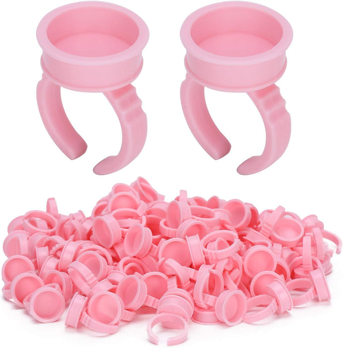 100 pcs Anillos de pegamento para extensiones de pestañas - Quierox - Tienda Online