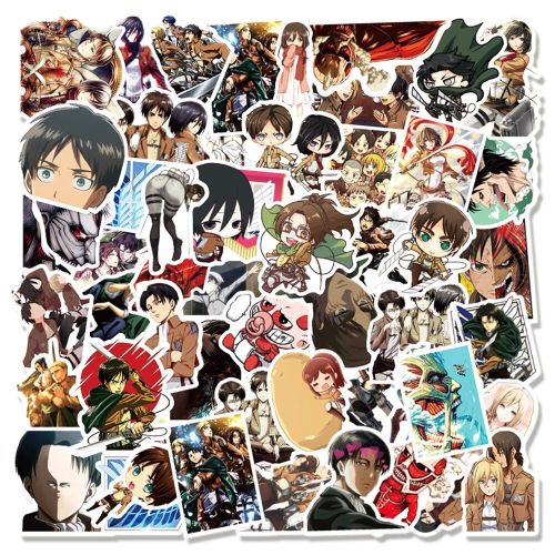 100 Pegatinas para computadora portátil de Ataque a los titanes - Quierox - Tienda Online