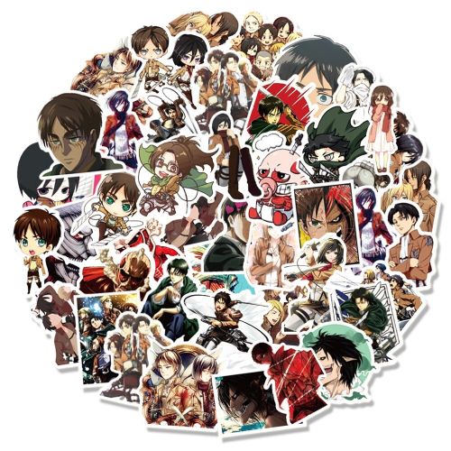 100 Pegatinas para computadora portátil de Ataque a los titanes - Quierox - Tienda Online