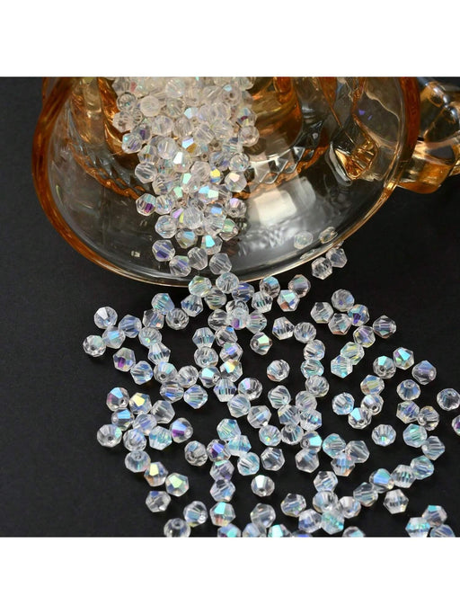 100 piezas Bicone cuentas de cristal de 4 mm cuentas de cristal facetadas - Quierox - Tienda Online