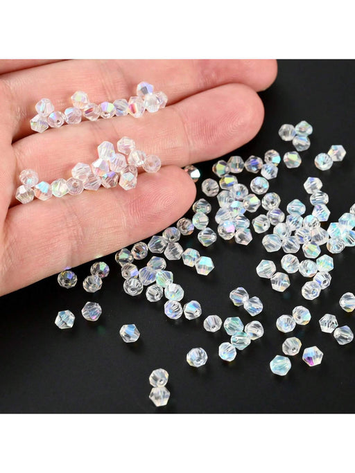 100 piezas Bicone cuentas de cristal de 4 mm cuentas de cristal facetadas - Quierox - Tienda Online