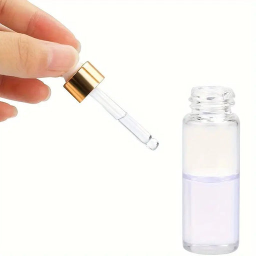 100 piezas, botella de gotero de vidrio transparente de 3 ml, - Quierox - Tienda Online