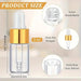 100 piezas, botella de gotero de vidrio transparente de 3 ml, - Quierox - Tienda Online