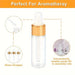 100 piezas, botella de gotero de vidrio transparente de 3 ml, - Quierox - Tienda Online