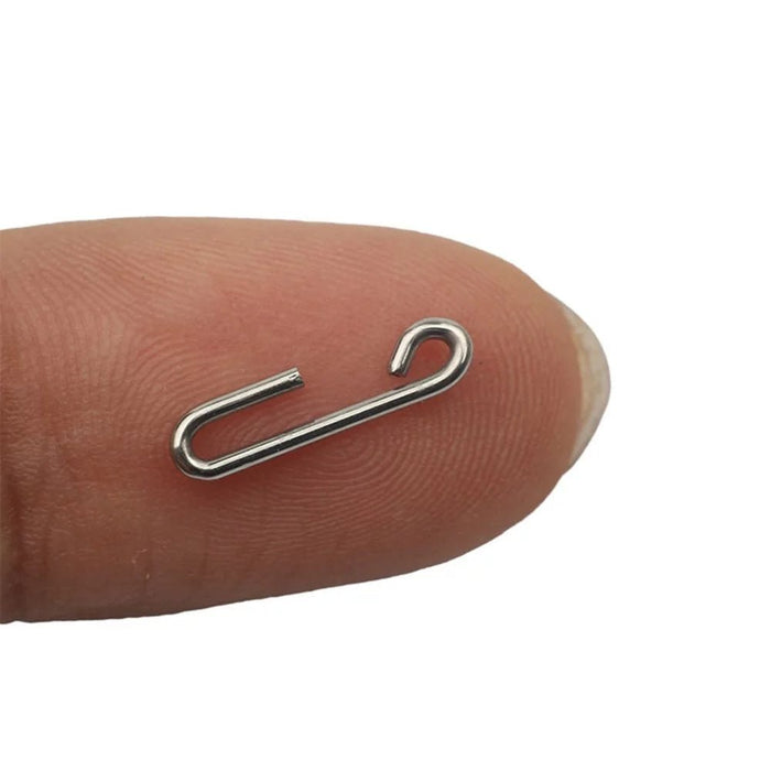 100 piezas de clip de acero inoxidable para anzuelo de pesca, conector de señuelo - Quierox - Tienda Online