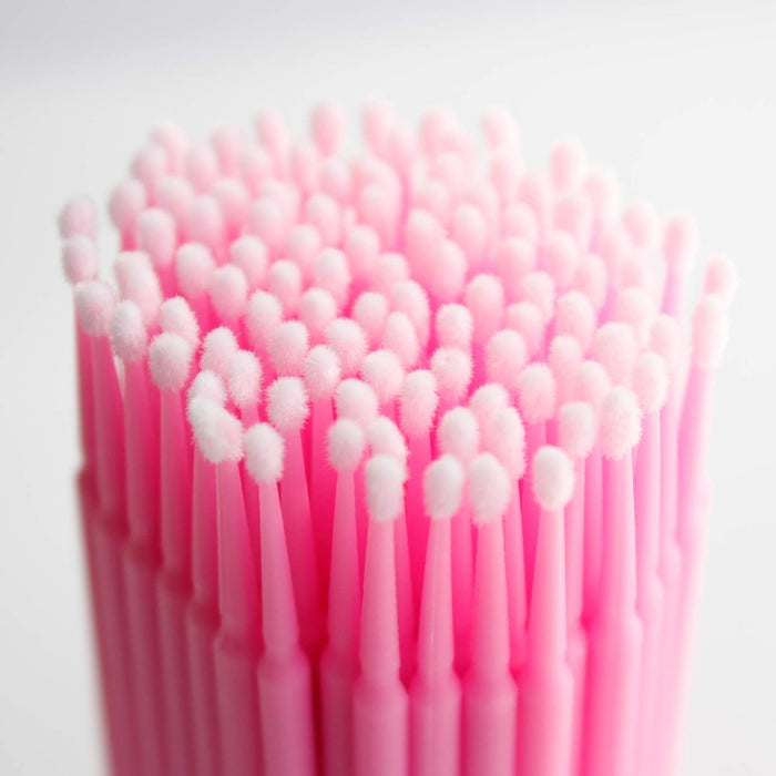 100 piezas de micro hisopos para extensiones de pestañas - Quierox - Tienda Online