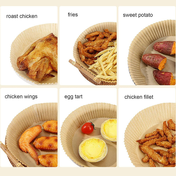 100 piezas de papel desechable para freidora de aire cuadrado - Quierox - Tienda Online