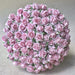 100 piezas Mini flores de papel rosa Color 15 mm - Quierox - Tienda Online