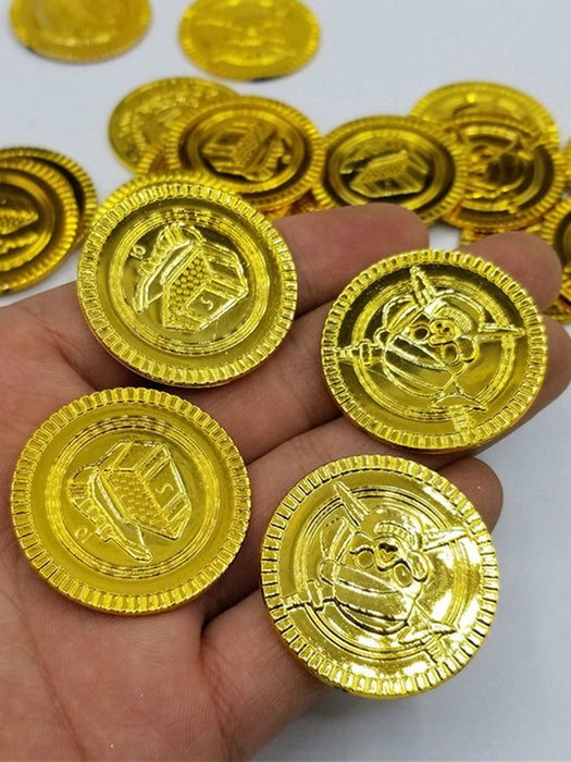 100 Piezas Monedas de Pirata Cosplay de Plástico Falsas para Regalo - Quierox - Tienda Online