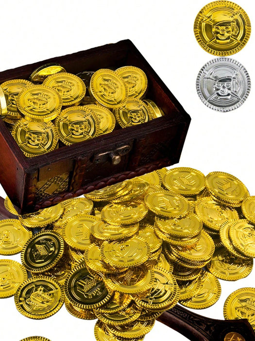 100 Piezas Monedas de Pirata Cosplay de Plástico Falsas para Regalo - Quierox - Tienda Online