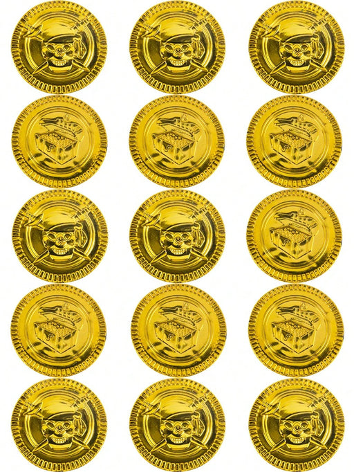 100 Piezas Monedas de Pirata Cosplay de Plástico Falsas para Regalo - Quierox - Tienda Online