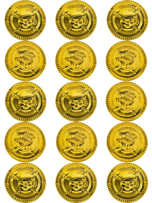 100 Piezas Monedas de Pirata Cosplay de Plástico Falsas para Regalo - Quierox - Tienda Online