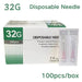 100 unids/caja aguja desechable aguja pequeña indolora 32G 4mm - Quierox - Tienda Online