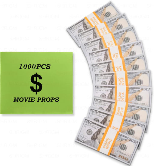 1000 piezas de accesorios de película, dinero de juguete educativo para videos musicales - Quierox - Tienda Online