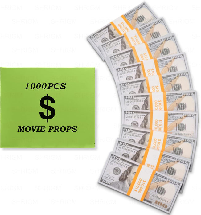 1000 piezas de accesorios de película, dinero de juguete educativo para videos musicales - Quierox - Tienda Online