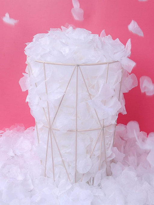 1000 piezas/set de flores artificiales blancas románticas, para fiestas - Quierox - Tienda Online