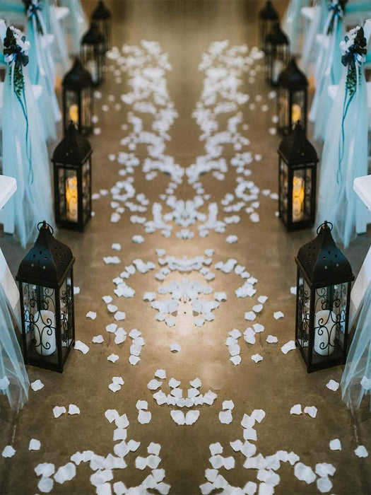 1000 piezas/set de flores artificiales blancas románticas, para fiestas - Quierox - Tienda Online