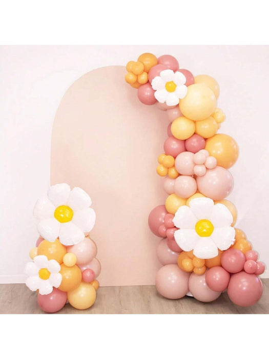 5pcs de globos de flores de margarita boho de Decoración para fiestas de cumpleaños