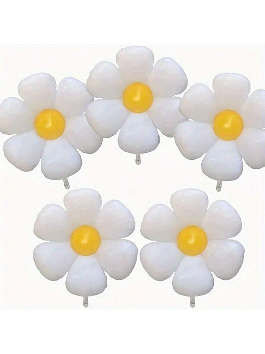 5pcs de globos de flores de margarita boho de Decoración para fiestas de cumpleaños