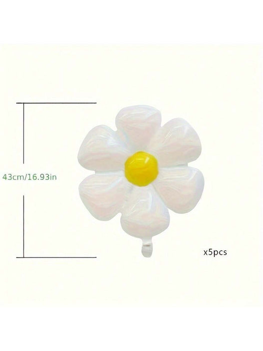 5pcs de globos de flores de margarita boho de Decoración para fiestas de cumpleaños