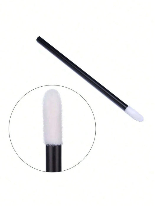 SHEIN 100 piezas Aplicadores de brillo labial con 1 contenedor de repuesto