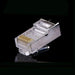 100pcs Conectores de protección de metal transparente, enchufe modular RJ-45, 8P8C - Quierox - Tienda Online