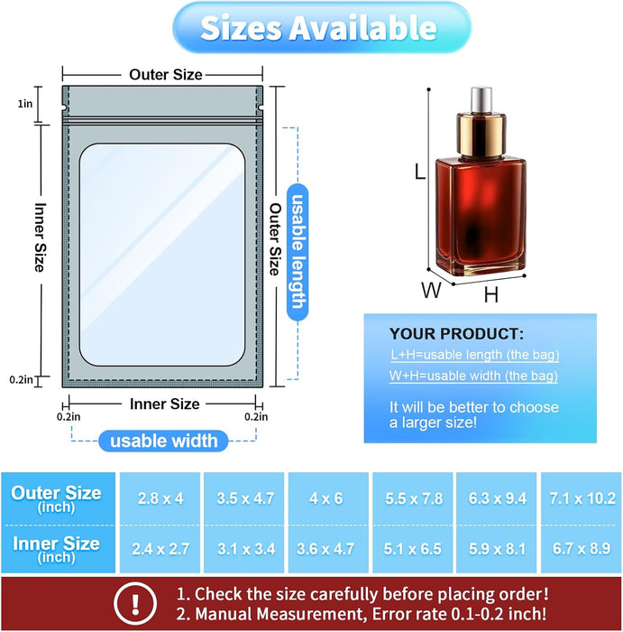 100pcs de Bolsas para Almacenamiento Prueba de Olores - Quierox - Tienda Online