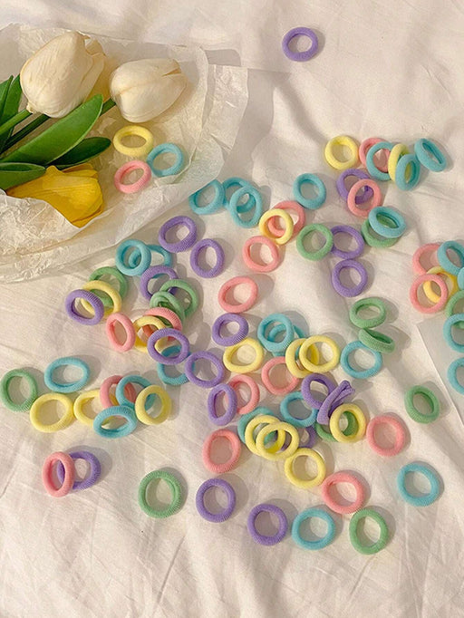 100pcs de gomas elásticas para el cabello de niñas, no dañan el cabello - Quierox - Tienda Online