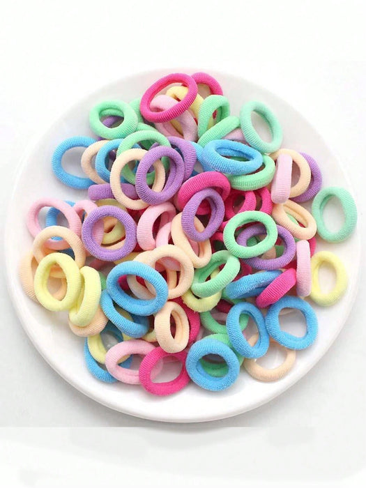 100pcs de gomas elásticas para el cabello de niñas, no dañan el cabello - Quierox - Tienda Online