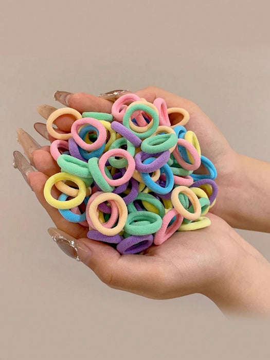 100pcs de gomas elásticas para el cabello de niñas, no dañan el cabello - Quierox - Tienda Online