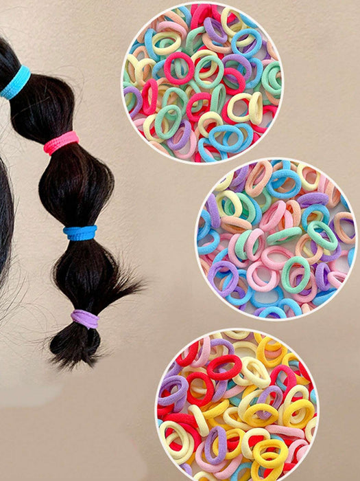 100pcs de gomas elásticas para el cabello de niñas, no dañan el cabello - Quierox - Tienda Online
