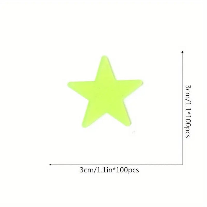 100pcs Pegatinas de Pared de Estrellas Luminosas en la Oscuridad - Quierox - Tienda Online