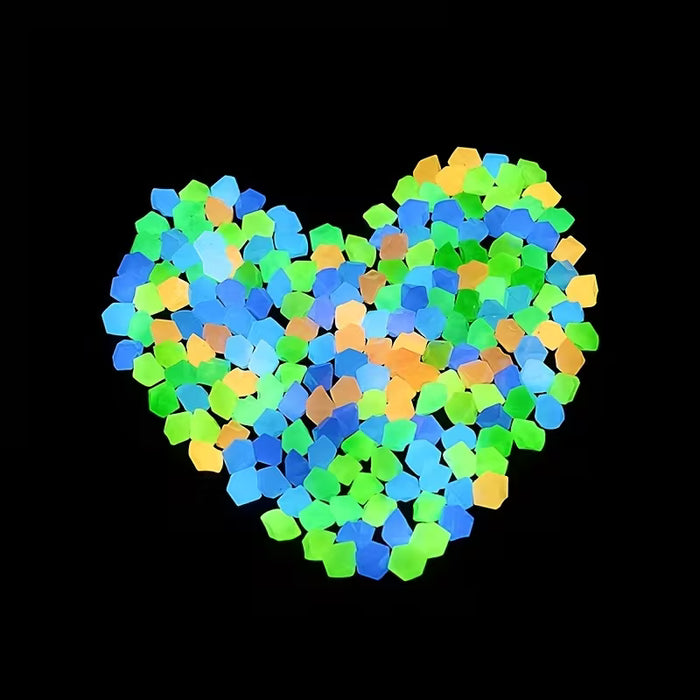 300 Piedras Decorativas Brillantes en Forma de Diamante para Acuario, Jardinería y Uso Fluorescente