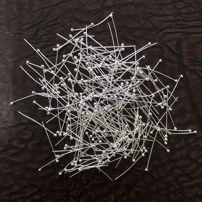 200 piezas de pasadores de cabeza de cobre para hacer joyería, pasadores de 20mm