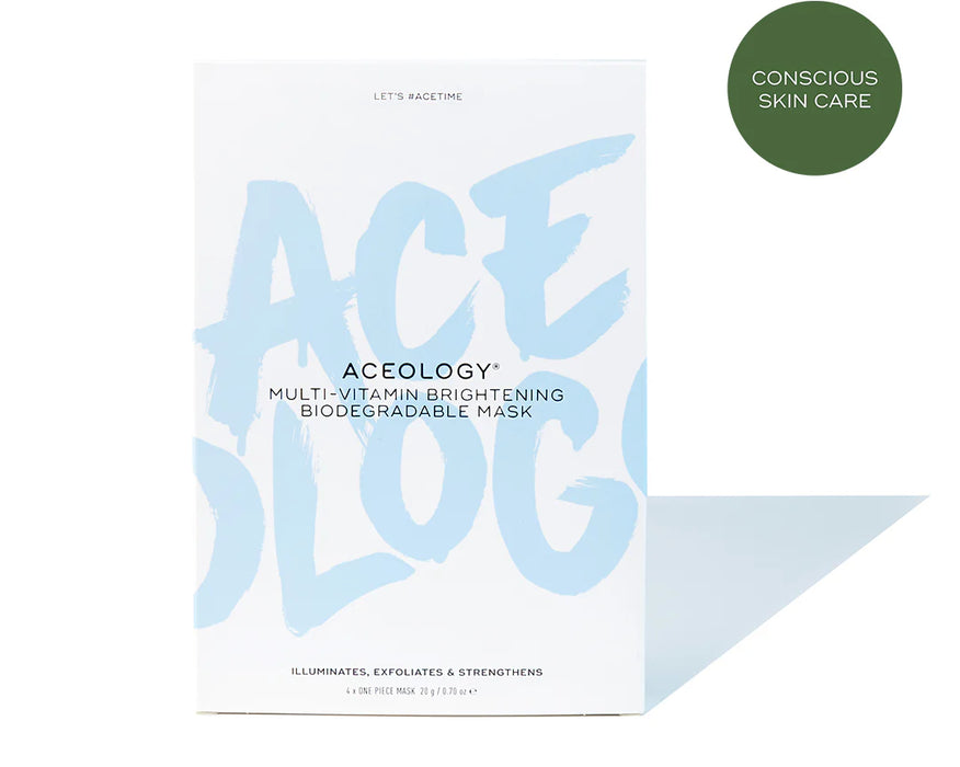 Mascarilla biodegradable aclarante multivitamínica