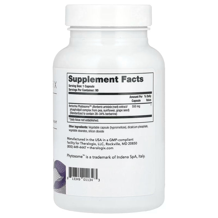 Theralogix, Berberina, Absorción Mejorada, 90 Cápsulas