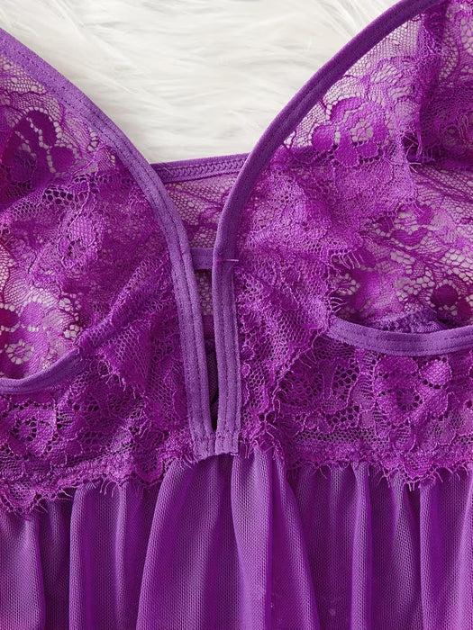 Conjunto de Vestido Sexy con Encaje y Escote Halter para Mujer, Hombros Descubiertos