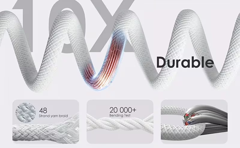 Cable de Carga Rápida Tipo C a Tipo C, de Datos para teléfono móvil