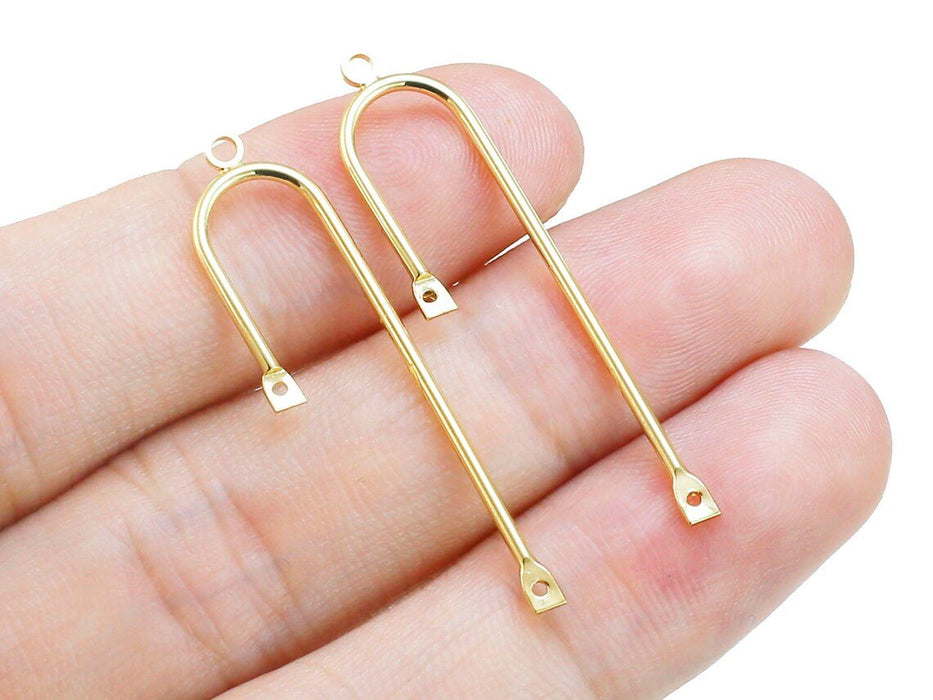 10pcs de Conector de alambre arqueado, dijes para pendientes - Quierox - Tienda Online