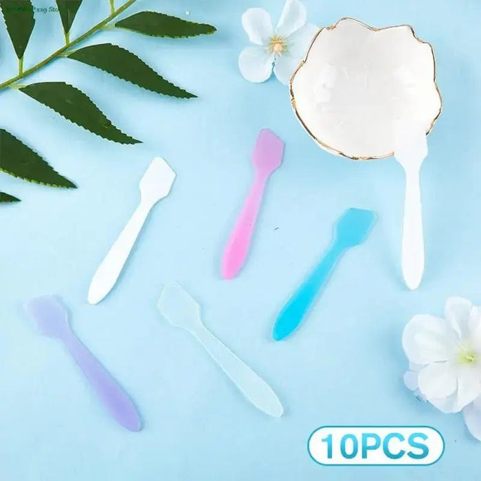 10pcs Espátulas Cosméticas Mini Hipoalergénicas - Cucharas de Plástico - Quierox - Tienda Online