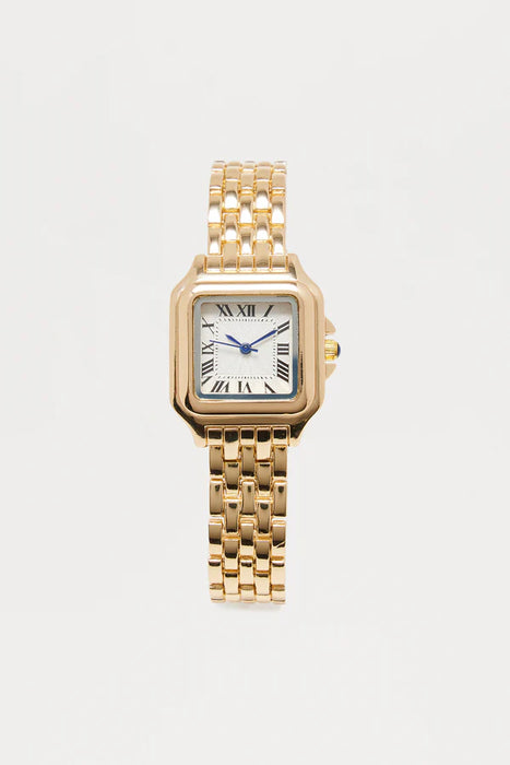 FASHIONNOVA Reloj Round About Metal - Dorado
